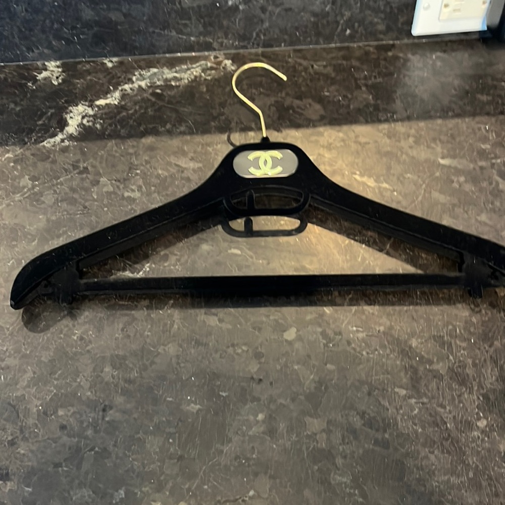Chanel velvet black hanger.